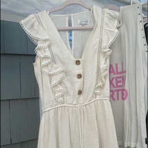 Sabo Skirt white ruffle dress